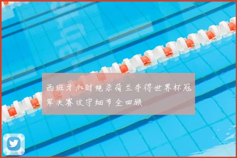 西班牙加时绝杀荷兰夺得世界杯冠军决赛攻守细节全回顾