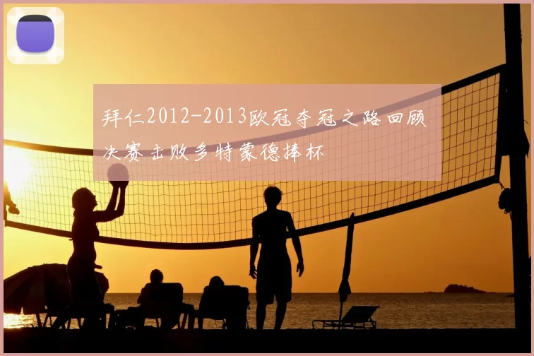 拜仁2012-2013欧冠夺冠之路回顾 决赛击败多特蒙德捧杯