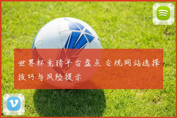 世界杯竞猜平台盘点 合规网站选择技巧与风险提示